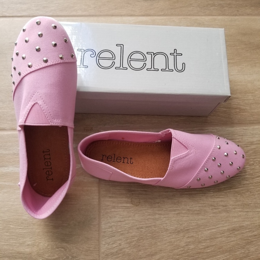 Relent Beverly Studded Slip-on Flats